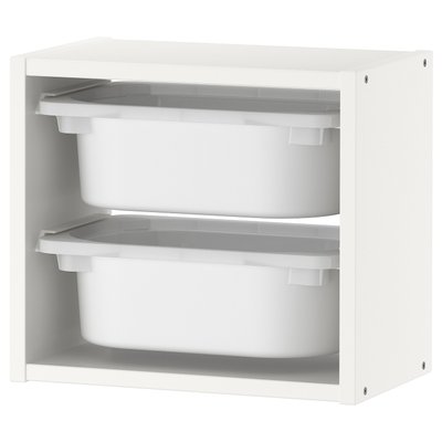 IKEA TROFAST Шафка настінна, білий/білий, 34x21x30 см 09484084 фото