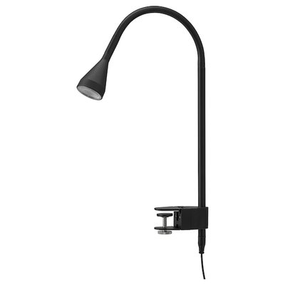 IKEA NAVLINGE Прожектор LED зі скобою, настінний, чорний 10408273 фото
