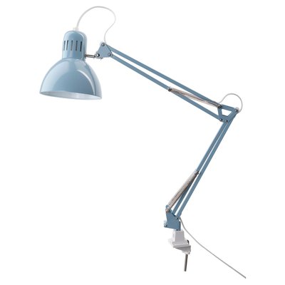 IKEA TERTIAL Настільна лампа, світло-блакитна 20504288 фото
