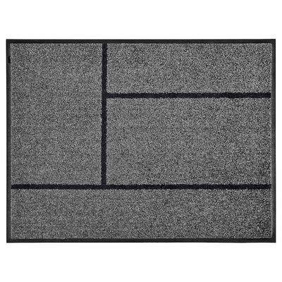 IKEA KOGE Дверний килимок, сірий/чорний, 69x90 см 30287939 фото