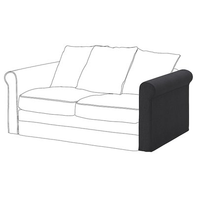 IKEA GRONLID Підлокітник, Спорда темно-сірий 39408512 фото
