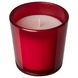 IKEA VINTERFINT Свічка ароматична в склі, П'ять зимових спецій червона, 25 годин 90552921 фото 1