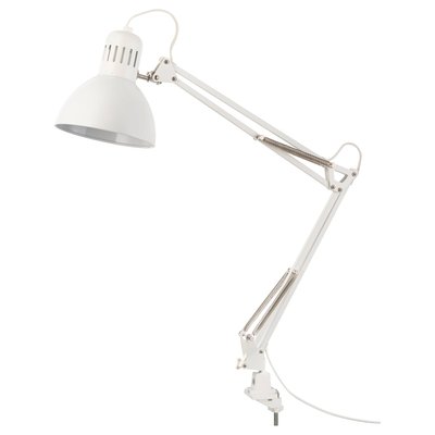 IKEA TERTIAL Настільна лампа, білий 70355455 фото