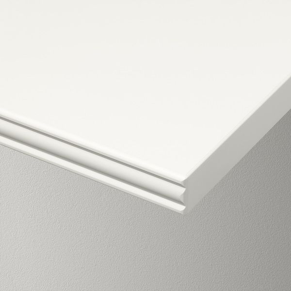 IKEA BERGSHULT / GRANHULT Полиця настінна, біла/нікельована, 80x20 см 39290824 фото