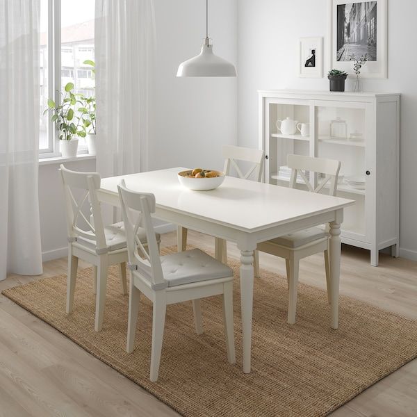IKEA JUSTINA Подушка на стул, натуральный цвет, 42/35x40x4 см 90175000 фото