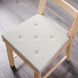 IKEA JUSTINA Подушка на стілець, натуральна, 42/35x40x4 см 90175000 фото 3