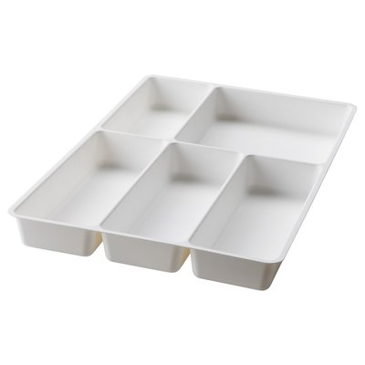 IKEA STODJA Стакан/контейнер для столових приборів, білий, 31x50 см 50177223 фото