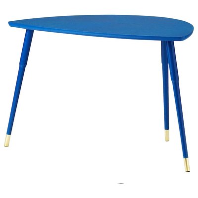 IKEA LOVBACKEN Столик, синій, 77x39 см 90557099 фото