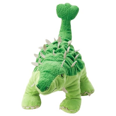IKEA JATTELIK Плюшева іграшка, яйце/динозавр/анкілозавр, 37 см 80471176 фото