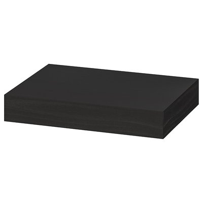 IKEA LACK Полиця настінна, чорно-коричнева, 30x26 см 40430588 фото