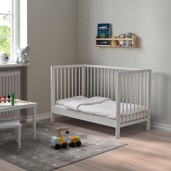IKEA GULLIVER Дитяче ліжко, білий, 60x120 см 10248519 фото