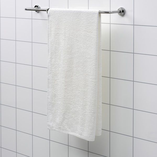 IKEA DIMFORSEN Рушник для купання, білий, 70х140 см 20512896 фото