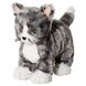 IKEA LILLEPLUTT Плюшевий кіт сіро-білий 00260451 фото 1