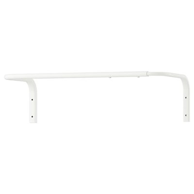 IKEA MULIG Штанга для одягу, біла, 60-90 см 30179435 фото