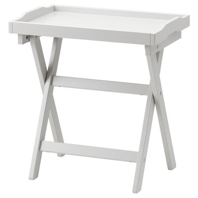 IKEA MARYD Столик з лотком, сірий, 58x38x58 см 90292725 фото