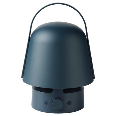 IKEA VAPPEBY Лампа з Bluetooth-гучномовцем, зовнішня/синя 40510735 фото