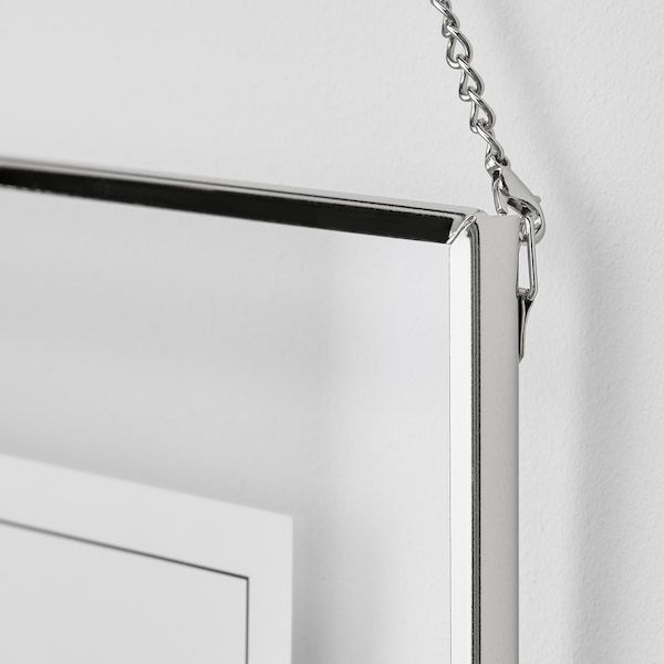 IKEA LERBODA Рамка, срібна, 20x25 см 00516310 фото