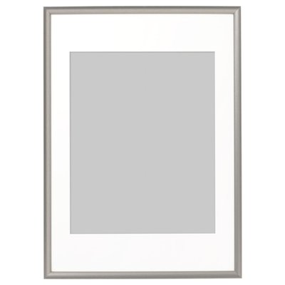 IKEA SILVERHOJDEN Рамка, срібна, 50x70 см 20291786 фото