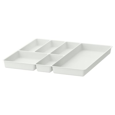 IKEA STODJA Підставка/контейнер для столових приборів, білий, 51x50 см 00177225 фото