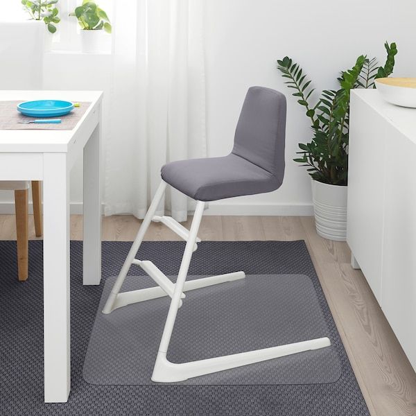 IKEA LANGUR Чохол на сидіння стільця, сірий 50346985 фото