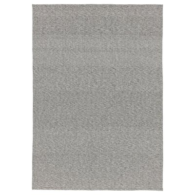 IKEA TIPHEDE Килим тканий на плоско, чорний/натуральний, 155х220 см 20470047 фото
