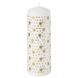 IKEA VINTERFINT Беззапашна блокова свічка, золотого кольору, 19 см 30551910 фото 1