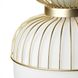 IKEA PILBLIXT Підвісна лампа, білий/світло-зелений скло/імітація золота метал, 33 см. 50499879 фото 4