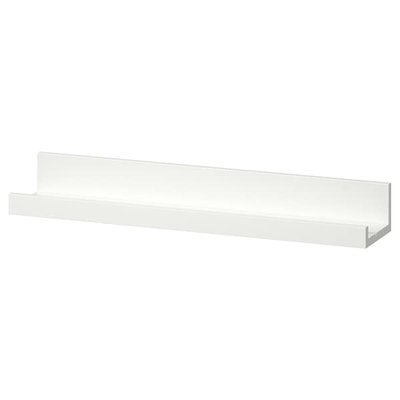 IKEA MOSSLANDA Полиця для фотографій, біла, 55 см 40291766 фото