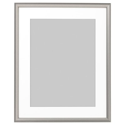 IKEA SILVERHOJDEN Рамка, срібна, 40x50 см 00291787 фото