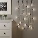 IKEA BLOTSNO Гірлянда LED, 24 лампочки, для внутрішнього використання, чорна 90421138 фото 7