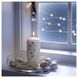 IKEA VINTERFINT Беззапашна свічка-блок, сріблястий, 14 см 60551895 фото 2