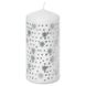 IKEA VINTERFINT Беззапашна свічка-блок, сріблястий, 14 см 60551895 фото 1