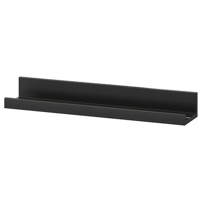 IKEA MOSSLANDA Полиця для фотографій, чорна, 55 см 20291767 фото