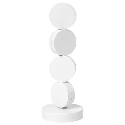 IKEA STRALA Декоративна світлодіодна настільна лампа на батарейках, біла, 22 см 30562862 фото