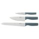 IKEA TIGERBARB Набір ножів, 3 шт., сіро-бірюзовий 00559578 фото 1